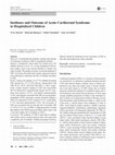 Research paper thumbnail of Incidence and Outcome of Acute Cardiorenal Syndrome in Hospitalized Children