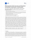 Research paper thumbnail of Protein Quality Control Activation and Microtubule Remodeling in Hypertrophic Cardiomyopathy