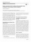 Research paper thumbnail of Reviews arising from the 2017 conference of the Australian Society for Biophysics and the Japanese Society for Biophysics