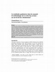 Research paper thumbnail of Les méthodes qualitatives dans les manuels de méthodologie de la recherche en loisir : un survol de leur cheminement