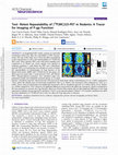 Research paper thumbnail of Test–Retest Repeatability of [18F]MC225-PET in Rodents: A Tracer for Imaging of P-gp Function