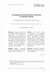 Research paper thumbnail of La cooperación internacional para el desarrollo y la educación superior