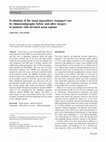 Research paper thumbnail of Evaluation of the nasal mucociliary transport rate by rhinoscintigraphy before and after surgery in patients with deviated nasal septum