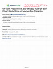 Research paper thumbnail of On-farm Production & Bio-efficacy Study of ‘Baif Elixer’ Biofertilizer on Momordica Charantia