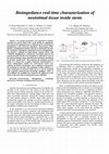 Research paper thumbnail of Bioimpedance real-time charazterization of neointimal tissue inside stents