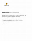 Research paper thumbnail of Signature Pedagogies for E-Learning in Higher Education and Beyond