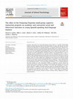 Research paper thumbnail of The effect of the Preparing Pequeños small-group cognitive instruction program on academic and concurrent social and behavioral outcomes in young Spanish-speaking dual-language learners