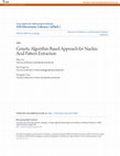 Research paper thumbnail of Genetic Algorithm Based Approach for Nucleic Acid Pattern Extraction