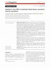 Research paper thumbnail of Hepatitis E virus RNA in Australian blood donors: prevalence and risk assessment