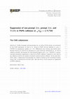 Research paper thumbnail of Suppression of non-prompt J/ψ, prompt J/ψ, and $ \Upsilon $(1S) in PbPb collisions at $ \sqrt {{{s_{\text{NN}}}}} = 2.76 $ TeV