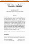 Research paper thumbnail of K-180 G micro gas turbine performance evaluation