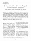 Research paper thumbnail of Development of Anti-Mouse CC Chemokine Receptor 8 Monoclonal Antibodies for Flow Cytometry