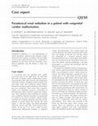 Research paper thumbnail of Paradoxical renal embolism in a patient with congenital cardiac malformation