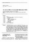 Research paper thumbnail of The Adverse Effects of Angiographic Radiocontrast Media