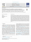 Research paper thumbnail of On the identification of the coefficient of moisture expansion of polyamide-6: Accounting differential swelling strains and plasticization