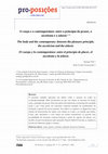 Research paper thumbnail of O corpo e o contemporâneo: entre o princípio do prazer, o ascetismo e a áskesis