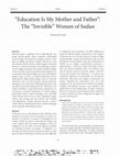 Research paper thumbnail of “Education Is My Mother and Father”: The “Invisible” Women of Sudan