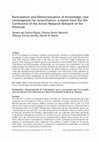 Research paper thumbnail of Participation and Democratization of Knowledge: new convergences for reconciliation: a report from the 5th Conference of the Action Research Network of the Americas