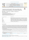 Research paper thumbnail of “I can't get it out of my mind” - Why, how, and when crisis rumination leads entrepreneurs to act and pivot during crises