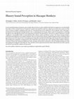 Research paper thumbnail of Illusory Sound Perception in Macaque Monkeys