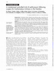 Research paper thumbnail of A randomised controlled trial of azithromycin following surgery for trachomatous trichiasis in the Gambia