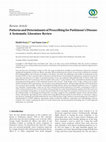 Research paper thumbnail of Patterns and Determinants of Prescribing for Parkinson’s Disease: A Systematic Literature Review