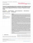 Research paper thumbnail of Trend of recognizing depression symptoms and antidepressants use in newly diagnosed Parkinson's disease: Population‐based study