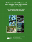 Research paper thumbnail of The American public's objectives and beliefs regarding forests and grasslands: 2004 survey results