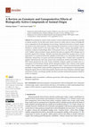 Research paper thumbnail of A Review on Genotoxic and Genoprotective Effects of Biologically Active Compounds of Animal Origin