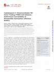 Research paper thumbnail of Cephalosporin-3′-Diazeniumdiolate NO Donor Prodrug PYRRO-C3D Enhances Azithromycin Susceptibility of Nontypeable Haemophilus influenzae Biofilms