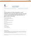 Research paper thumbnail of Facile synthesis of reduced graphene oxide/MWNTs nanocomposite supercapacitor materials tested as electrophoretically deposited films on glassy carbon electrodes