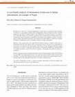 Research paper thumbnail of A cost benefit analysis of elimination of kala-azar in Indian subcontinent: an example of Nepal