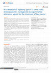 Research paper thumbnail of N‒substituted 5‒hydroxy‒pyrrol‒2‒ones based cholecystokinin‒2 antagonists as experimental anticancer agents for the treatment of lung cancer