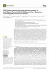 Research paper thumbnail of Low Trapping Effects and High Blocking Voltage in Sub-Micron-Thick AlN/GaN Millimeter-Wave Transistors Grown by MBE on Silicon Substrate