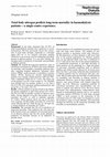 Research paper thumbnail of Total body nitrogen predicts long-term mortality in haemodialysis patients - a single-centre experience