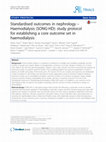 Research paper thumbnail of Standardised outcomes in nephrology – Haemodialysis (SONG-HD): study protocol for establishing a core outcome set in haemodialysis