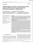 Research paper thumbnail of Modified toggle pin technique combined with prosthetic capsular reconstruction for surgical stabilization of coxofemoral luxation in a Shetland pony