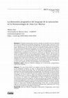 Research paper thumbnail of "La dimensión pragmática del lenguaje de la saturación en Jean-Luc Marion", en Areté. Revista de Filosofía,  Vol. 36, N. 1,  Dossier "La dimensión práctica de la filosofía de J.-L. Marion", pp. 179-196, e-ISSN 2223-3741