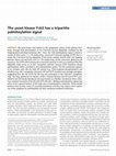 Research paper thumbnail of The yeast kinase Yck2 has a tripartite palmitoylation signal