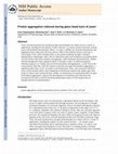 Research paper thumbnail of Protein aggregation induced during glass bead lysis of yeast