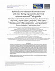 Research paper thumbnail of External dose estimates of laboratory rats and mice during exposure to dispersed neutron-activated 56Mn powder