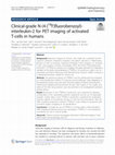 Research paper thumbnail of Clinical-grade N-(4-[18F]fluorobenzoyl)-interleukin-2 for PET imaging of activated T-cells in humans