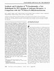 Research paper thumbnail of Synthesis and Evaluation of 18F-Enzalutamide, a New Radioligand for PET Imaging of Androgen Receptors: A Comparison with 16β-18F-Fluoro-5α-Dihydrotestosterone