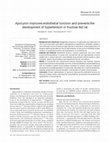 Research paper thumbnail of Apocynin improves endothelial function and prevents the development of hypertension in fructose fed rat