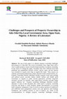 Research paper thumbnail of Challenges and Prospects of Property Ownership in Ado-Odo/Ota Local Government Area, Ogun State, Nigeria: A Review of Literature