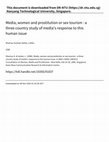 Research paper thumbnail of Media, women and prostitution or sex tourism : a three country study of media's response to this human issue