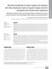 Research paper thumbnail of Rituximab monotherapy for splenic marginal zone lymphoma with villous lymphocytes: report on long-term disease control for two patients with recurrence after splenectomy