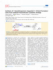 Research paper thumbnail of Synthesis of 1-Azaanthraquinone: Sequential C-N Bond Formation/Lewis Acid Catalyzed Intramolecular Cyclization Strategy