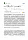 Research paper thumbnail of Beneficial Effects of Leucine Supplementation on Criteria for Sarcopenia: A Systematic Review