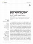 Research paper thumbnail of Nontuberculous Mycobacteria in Humans, Animals, and Water in Zambia: A Systematic Review